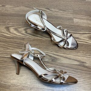 Seychelles Kitten Heel Metallic Rose Gold Womens Size US 8.5 M Wedding Party